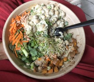 Buddha Sparks bowl! So yummy! at The Juice Box in Lakeland