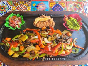 Vegetarian Fajitas at Jazmin in San Jose Del Cabo