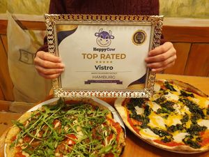 We are feeling honored, to beeing one of the top rated vegan restaurants in Hamburg at Vistro in Hamburg