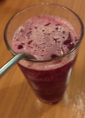 Beetroot lemonade at Vistro in Hamburg