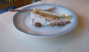 Delicious Marzipan cake at Vistro in Hamburg