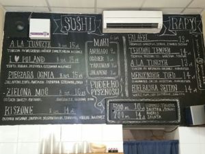 menu at The Root in Wroclaw