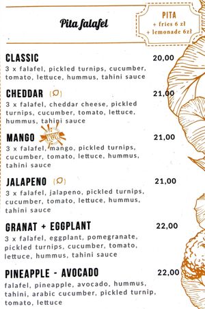 Food menu 8 of 10, July 2021 at Mango Vegan Street Food - Bracka in Warsaw