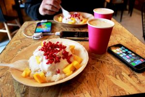 mango sticky rice at Mango Vegan Street Food - Bracka in Warsaw