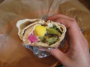 Mango falafel at Mango Vegan Street Food - Bracka in Warsaw