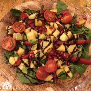 look at this salad! yum!  at Mango Vegan Street Food - Bracka in Warsaw