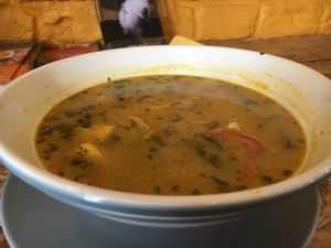 Thai soup  at Mango Vegan Street Food - Bracka in Warsaw