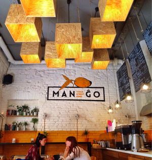 interior at Mango Vegan Street Food - Bracka in Warsaw