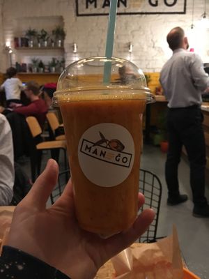 The best smoothie ever!  at Mango Vegan Street Food - Bracka in Warsaw
