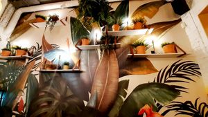 Wall at Mango Vegan Street Food - Bracka in Warsaw