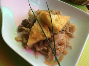Penne et légumes. Végan. Délicieux!! at La Table de Cana in Nimes