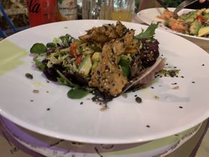 No chicken salad at Caos in Ibiza