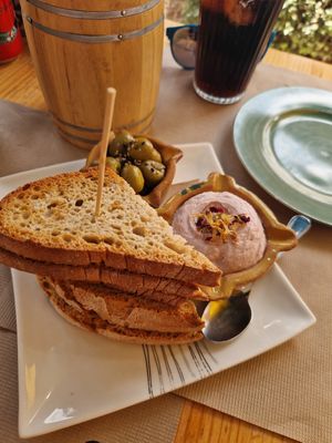 Vegan Aioli with Olives at Caos in Ibiza