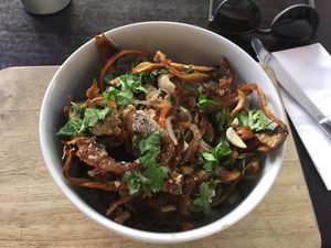 Vegan glass noodle salad  at Orangebox in Munich