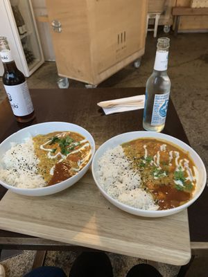 Gemüse curry at Orangebox in Munich