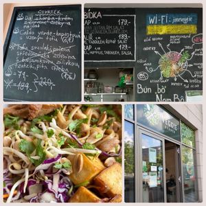 Nice but small place. Amazing food and people. Great location, close to the bus station Florec. at Veggie Garden in Prague