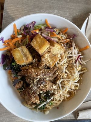Noodle bowl  at Veggie Garden in Prague