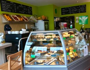 Food Case at Veggie Garden in Prague