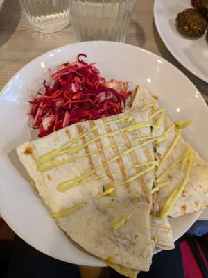 Quesedilla - 4.5/5. Tasty! at Veggie Garden in Prague