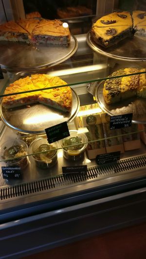 the fridge  at Veggie Garden in Prague