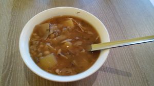 Tasty soup at Veggie Garden in Prague