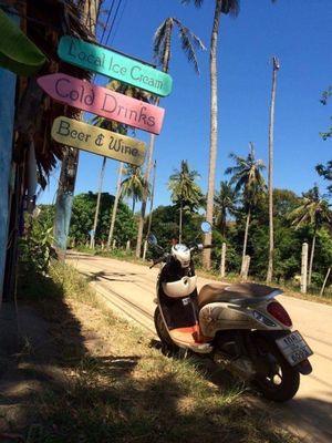 Beautiful location by the beach  at Chaba Cafe and Gallery in Koh Yao Noi