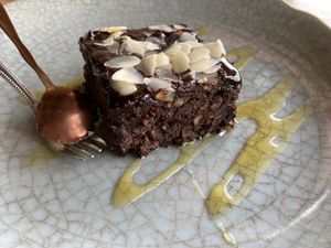 Vegan brownie  at Chaba Cafe and Gallery in Koh Yao Noi