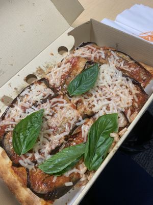 Eggplant vegan pizza at Pizza Pala Romana in Bangkok