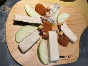 Vegan nut cheese platter 🤤  at Pizza Pala Romana in Bangkok