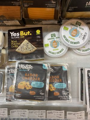 Vegan cheese  at Biorganic in Ibiza