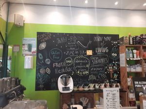 The juice section at Biorganic in Ibiza