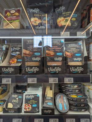 Violife range at Biorganic in Ibiza