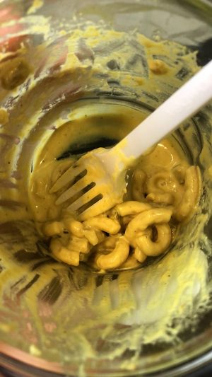 Mac and cheese veganos  at Biorganic in Ibiza