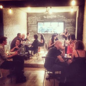 The dining area at The Dandylion Bondi in Bondi