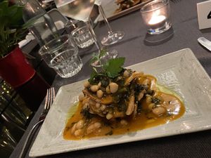 Millefoglie di cavolo nero e cannellini   at Quinoa in Florence