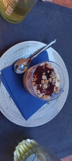 Non vegan Teramisu at Quinoa in Florence