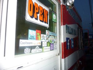 Happy cow at Cool Beans at Cool Beans - Food Truck in Austin