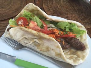 So good! Falafel!!!!  at Istanbul in Paraty