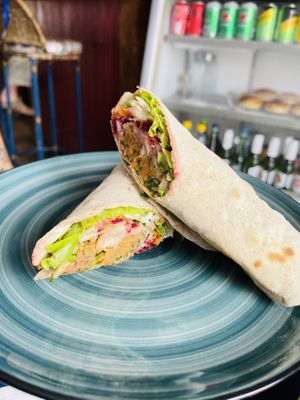 Wrap with red lentils  at Istanbul in Paraty