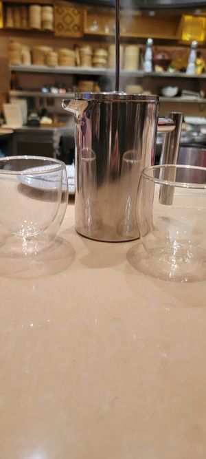 French press at China Poblano in Las Vegas