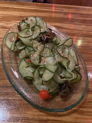 Cucumber salad   at China Poblano in Las Vegas