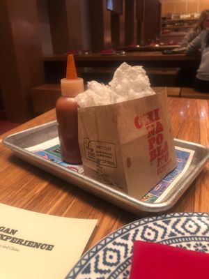 Rice chicharones  at China Poblano in Las Vegas