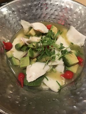Coconut ceviche  at China Poblano in Las Vegas