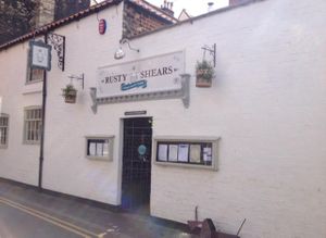 outside at Rusty Shears in Whitby