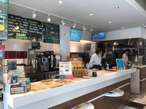 Bar/kitchen at Sekai Cafe - Asakusa in Tokyo