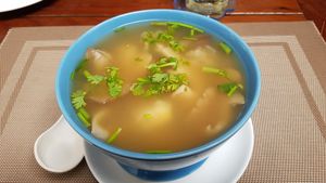 Tom yam soup at Veggie Homemade Aurra Ammie in Pak Chong