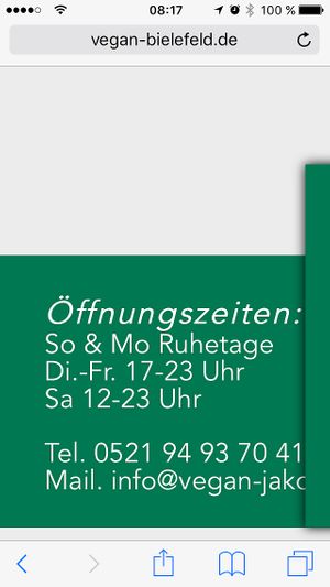 New Opening Hours at Jakobs in Bielefeld