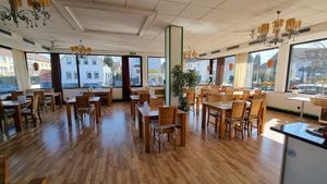 Restaurant room at Veggie Delicious in Bielefeld