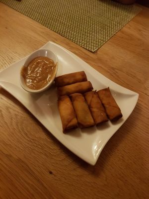 Mit die besten Frühlingsrolle die ich je gegessen habe. at Veggie Delicious in Bielefeld