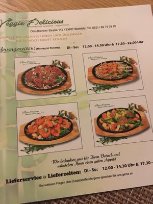 opening times at Veggie Delicious in Bielefeld